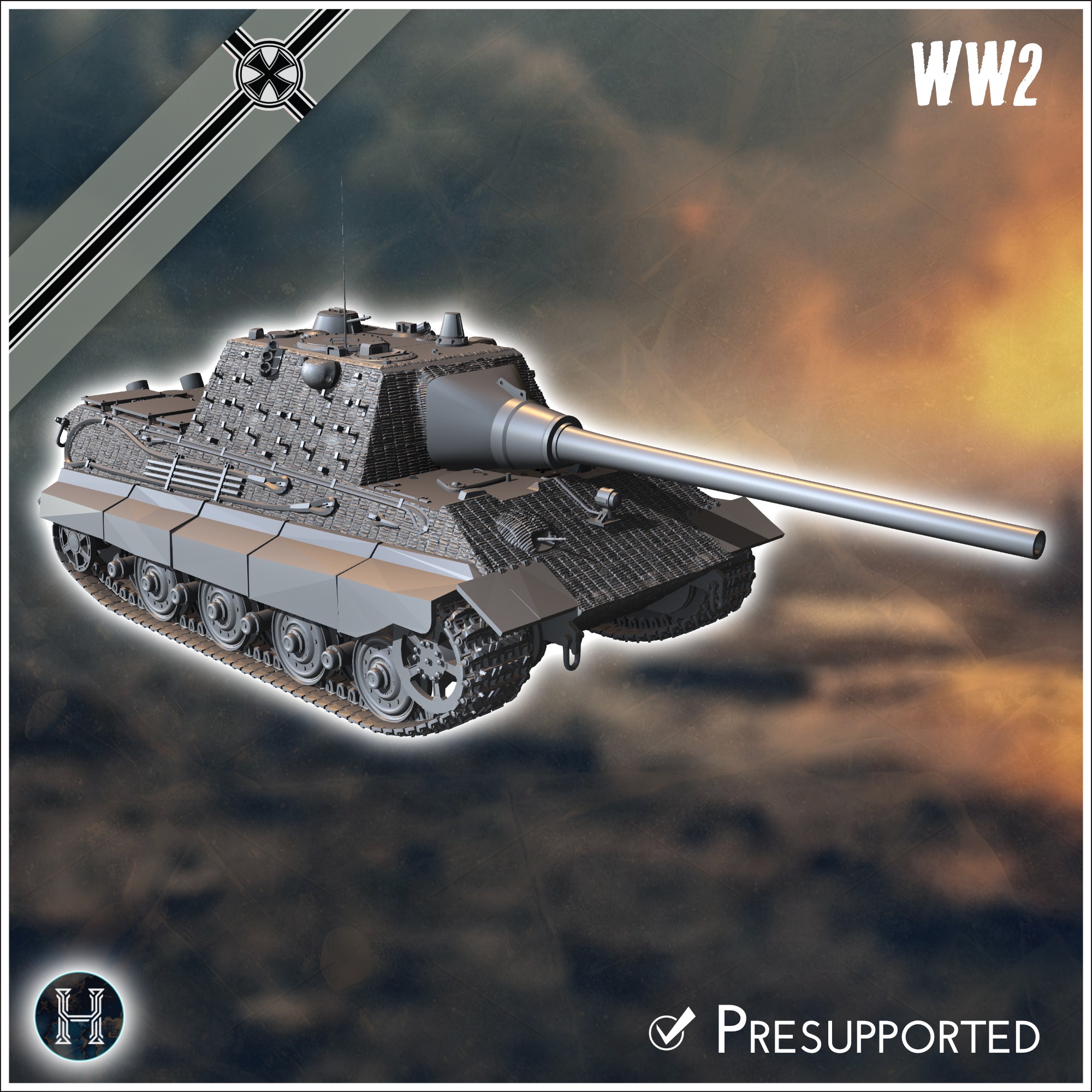 Jagdtiger E-75 2 (128mm Pak L/55) Entwicklung - Germany Eastern Western Front Normandy Stalingrad Berlin Bulge WWII